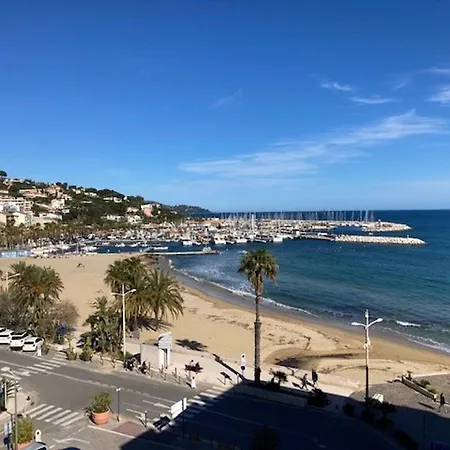 Vue Mer Avec Balcon, Dernier Etage, Centre Ville, Pied Dans L'eau - - Fr-1-308-191 * Le Lavandou